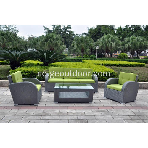 4pcs rattan mobili giardino sofà di piacè outdoor